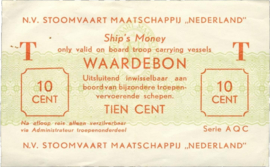 N.V Stoomvaart Maatschappij Nederland: Geen scheepsnaam PL1605.2a 10 Cent 1949