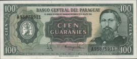 Paraguay P205.a 100 Guaranies 1963