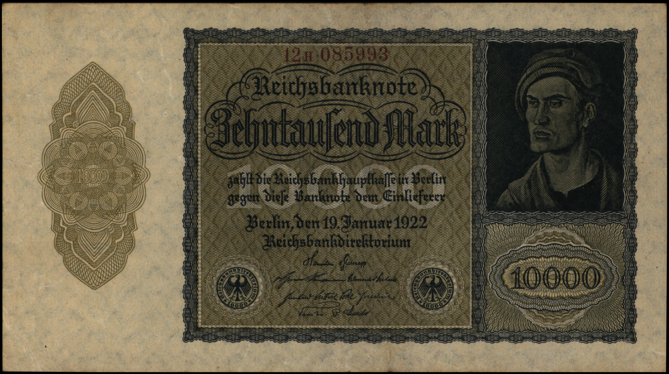 Duitsland  P72.e: H 10.000 Mark 1922