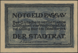Duitsland - Noodgeld -  Passau Grab. P7.11 5 Pfennig 1920 (No date)