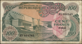 Congo Republic (Brazzaville)   P1 100 Francs 1963