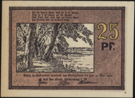 Duitsland - Noodgeld - Fürstenberg in Meckl Grab.: 402 25 Pfennig 1922