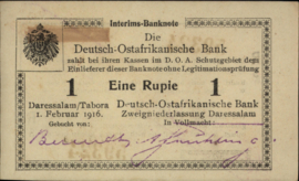German East Africa  P20 1 Rupie 1916