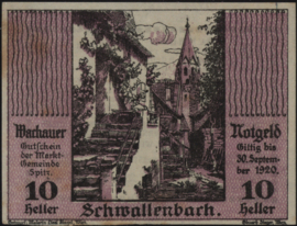 Oostenrijk - Noodgeld - Wachauer Notgeld KK. 1122 10 Heller 1920