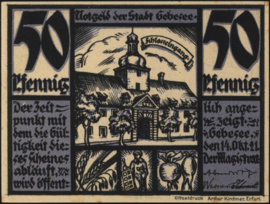 Germany - Emergency issues - Gebesee Grab.: 410 50 Pfennig 1921
