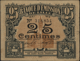 Frankrijk - Noodgeld - Lille JPV-59.1596 25 Centimes 1915