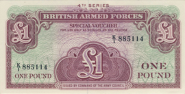Engeland, Militaire uitgaven PM36 1 Pound ND (1962)