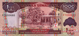 Somaliland  P20 1.000 Shillings 2011-2015