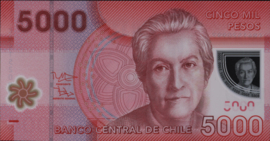 Chile P163 5,000 Pesos 2014