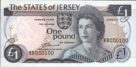 Jersey  P11.a 1 Pound 1976-88 (No date)