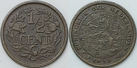 Netherlands Sch.1010 ½ Cent 1915