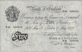 Engeland P344.a 5 Pounds 1949
