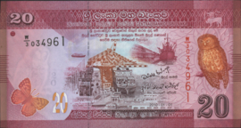 Sri Lanka P123.a 20 Rupees 2010