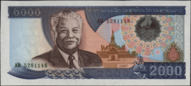 Laos  P33 2.000 Kip 1977-2003