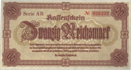 Germany P187.2: AR 20 Reichsmark 1945