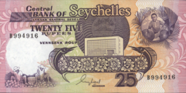 Seychellen  P33.a 25 Rupees 1989 (No date)