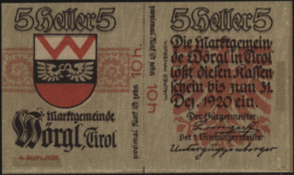 Oostenrijk - Noodgeld - Wörgl KK. 1252.I 10 Heller 1920
