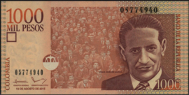 Colombia P456/B986 1.000 Mil Pesos 2015