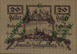 Austria - Emergency issues - Heiligenberg KK.:S361 20 Heller 1920