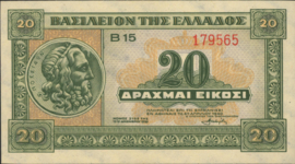 Griekenland  P315 20 ΔΡΑΧΜΑΙ / Drachmes / Drachmai 1940