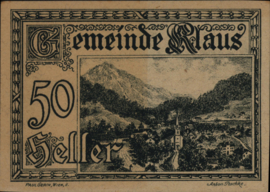 Oostenrijk - Noodgeld - Klaus KK.:454 50 Heller 1920