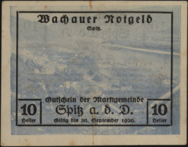 Oostenrijk - Noodgeld - Wachauer Notgeld KK. 1122 10 Heller 1920 (No date)