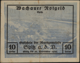 Austria - Emergency issues - Wachauer Notgeld KK. 1122 10 Heller 1920 (No date)