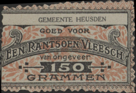 België - Noodgeld - Heusden   NL0.Roze op wit 150 Grammen 1914-'18 (No date)