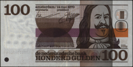 Netherlands PL103 100 Gulden 1970