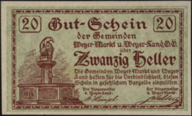 Oostenrijk - Noodgeld - Weyer KK. 1175.a 20 Heller 1920