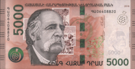 Armenia  P63 5,000 Dram 2018