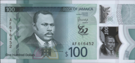 Jamaica  P97 100 Dollars 2022