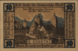 Germany - Emergency issues - Sorau Grab.: 1247 10 Pfennig 1921