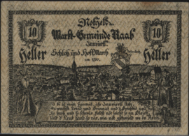Oostenrijk - Noodgeld - Raab KK: 805 10 Heller 1920