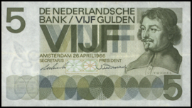 Nederland  PL22.a 5 Gulden 1966