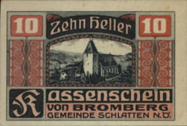 Austria - Emergency issues - Bromberg K.K.: 105 10 Heller 1920