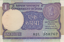 India  P78A 1 Rupee 1966-'80