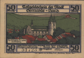 Duitsland - Noodgeld - Gernrode Grab/Mehl.:423 50 Pfennig 1921