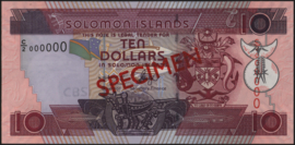 Solomon islands  P27 10 Dollars 2009 (No date) SPECIMEN