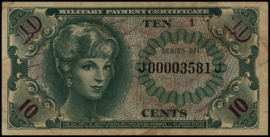 United States of America (USA) - Military Payment Certificate PM58 10 Cents (19)64