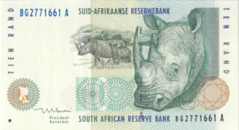 Zuid Afrika P123.b 10 Rand 1993-99 (No date)