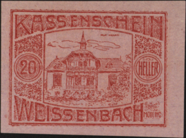 Oostenrijk - Noodgeld - Weissenbach bei Mödling KK.1156 20 Heller 1920