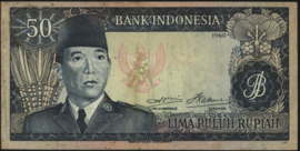 Indonesia  P85/H270 50 Rupiah 1960