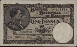 België  P93/B545 5 Francs 1926