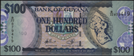 Guyana  P36/B114 100 Dollars 2006/2012
