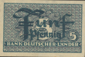 Duitsland - Gealliëerde bezetting  P11.a 5 Pfennig 1948