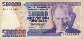 Turkije P212.b 500.000 Lira