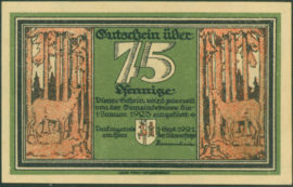 Germany - Emergency issues - Darlingerode Grab: 258 75 Pfennig 1921