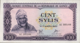 Guinée  P19 100 Sylis 1960