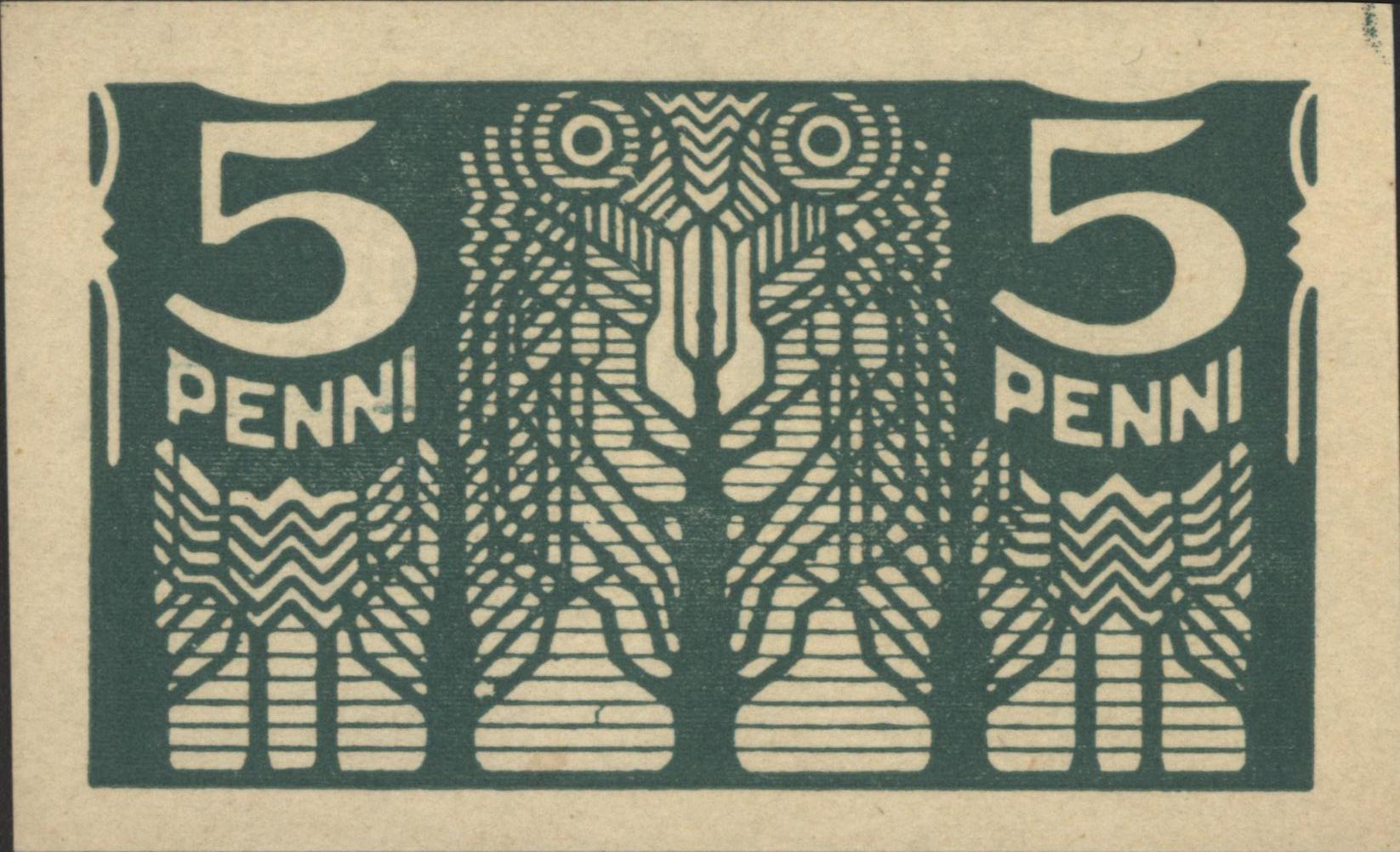 Estland  P39 5 Penni 1920